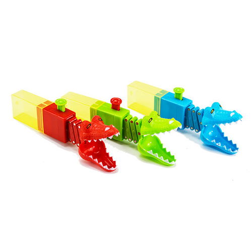 抖音同款儿童玩具鳄鱼伸缩玩具果味糖装玩具趣味玩具 批发零售
